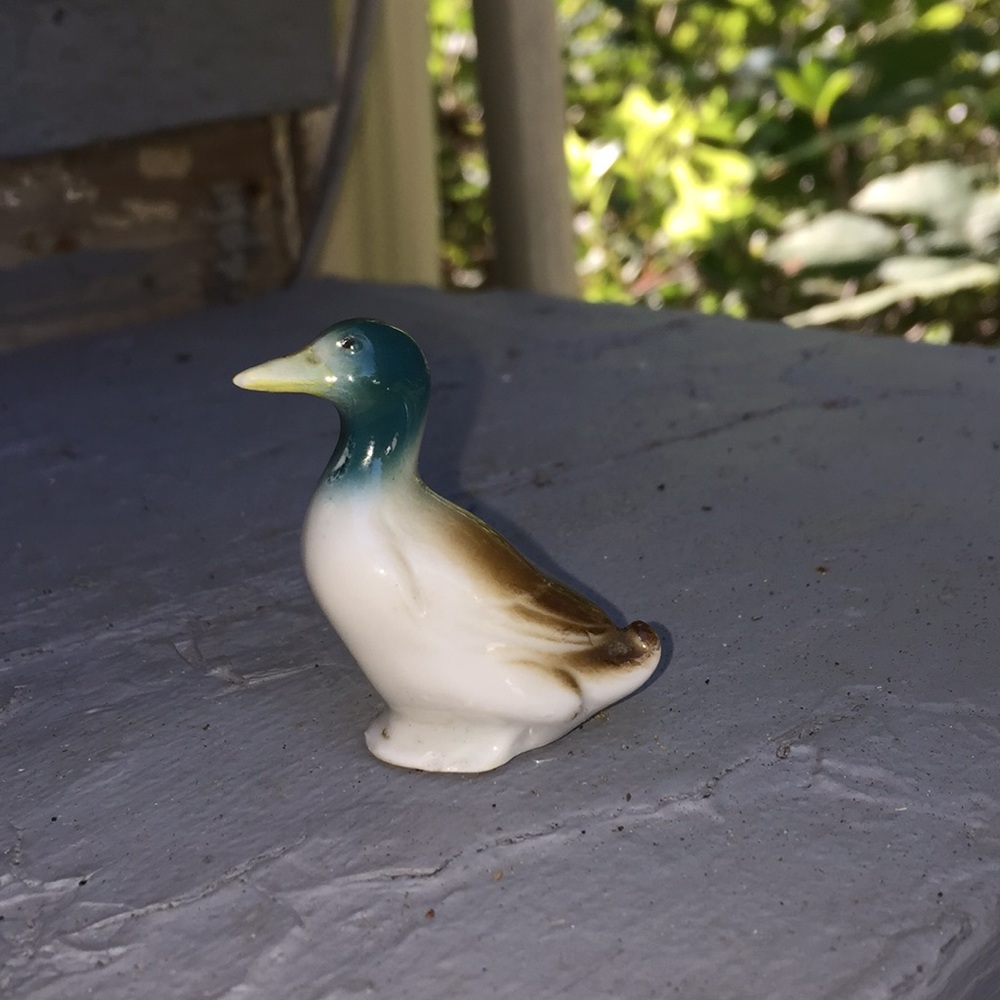 Antique glazed duck signed “foreign”